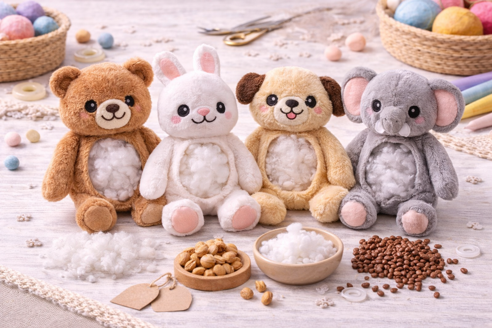 Kuscheltiere zum Stopfen - Kidis Art