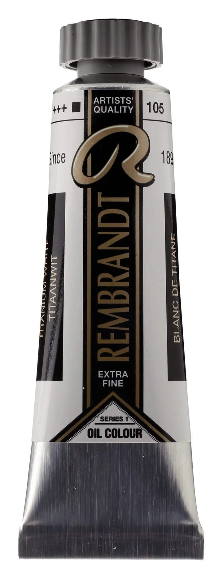 Rembrandt Ölfarbe Tube 15 ml Titanweiß (Safloröl) 105 - Kidis Art