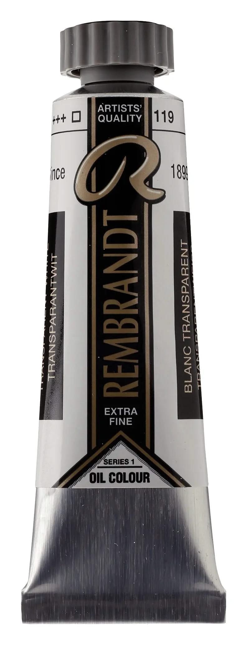Rembrandt Ölfarbe Tube 40 ml Transparantweiß (Safloröl) 119 - Kidis Art