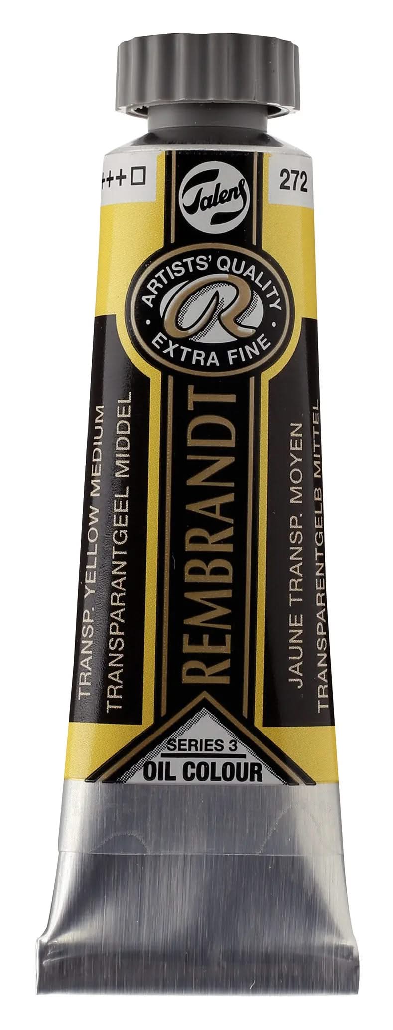 Rembrandt Ölfarbe Tube 40 ml Transparentgelb Mittel 272 - Kidis Art