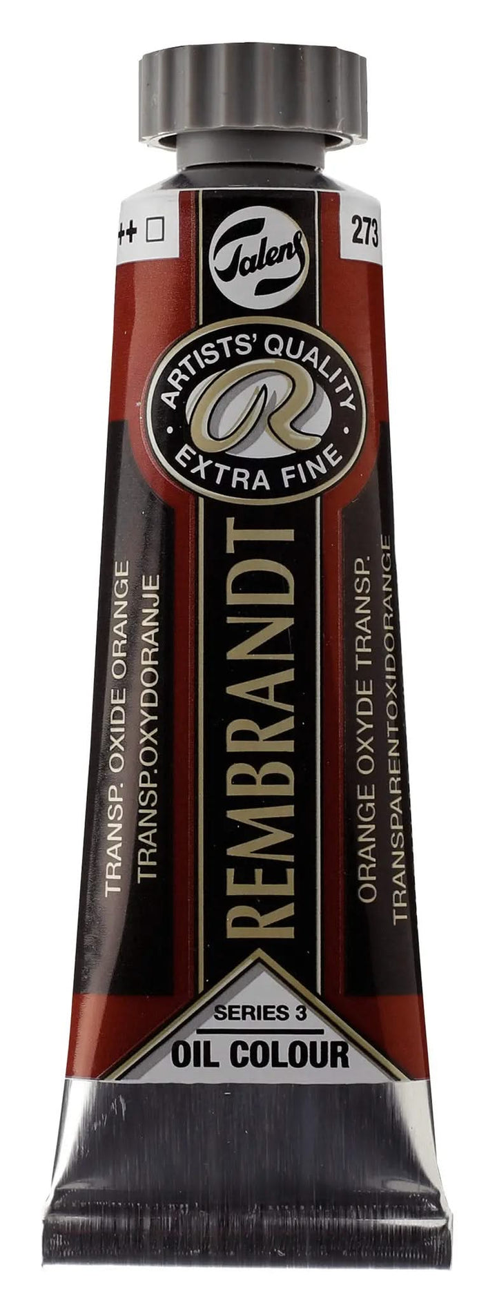 Rembrandt Ölfarbe Tube 15 ml Transparentoxidorange 273 - Kidis Art