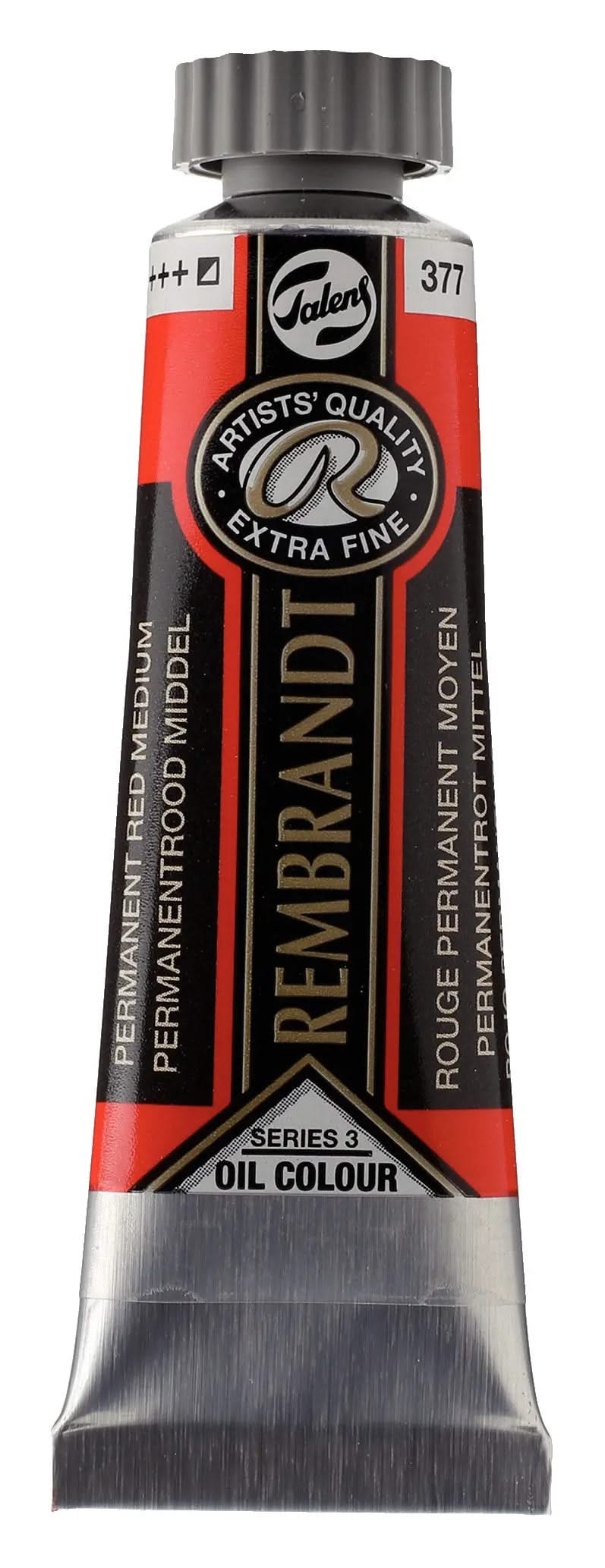 Rembrandt Ölfarbe Tube 40 ml Permanentrot Mittel 377 - Kidis Art