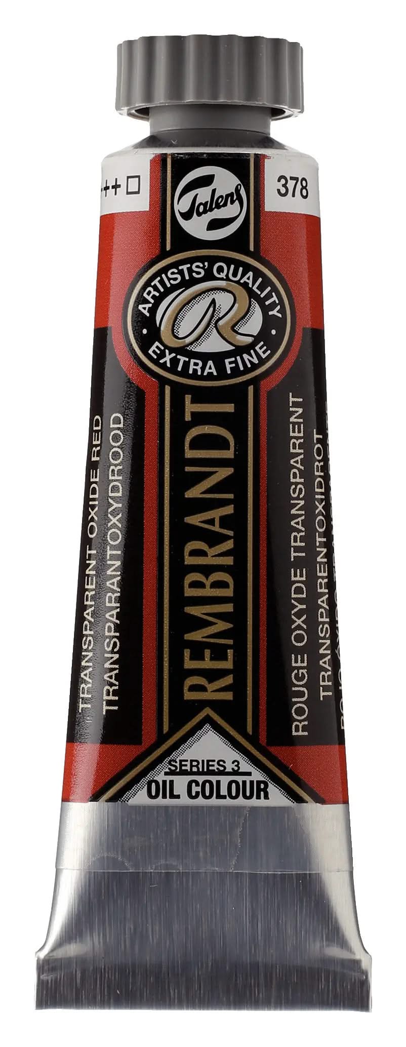 Rembrandt Ölfarbe Tube 40 ml Transparentoxidrot 378 - Kidis Art