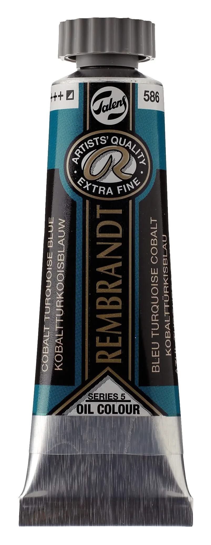 Rembrandt Ölfarbe Tube 40 ml Kobalttürkisblau 586 - Kidis Art