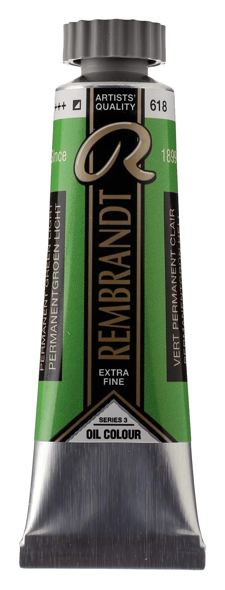 Rembrandt Ölfarbe Tube 40 ml Permanentgrün Hell 618 - Kidis Art