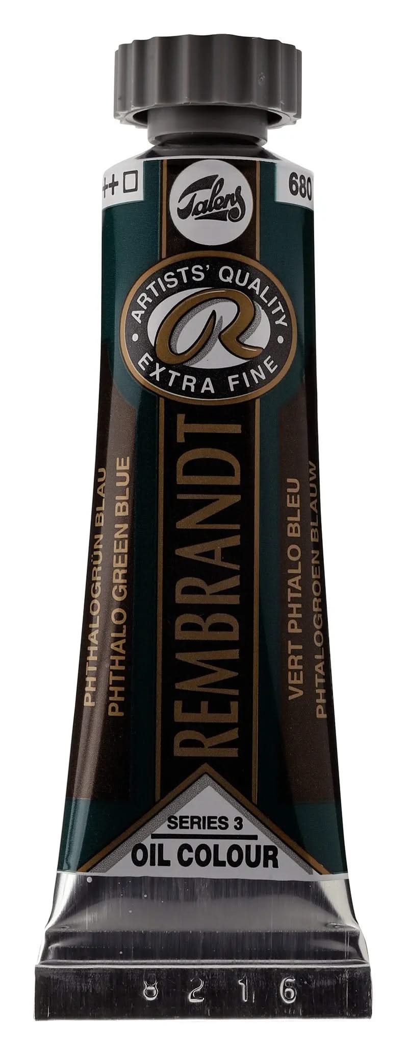 Rembrandt Ölfarbe Tube 150 ml Phthalogrün Bläulich 680 - Kidis Art