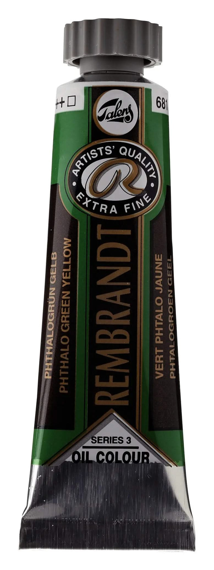 Rembrandt Ölfarbe Tube 15 ml Phthalogrün Gelb 681 - Kidis Art