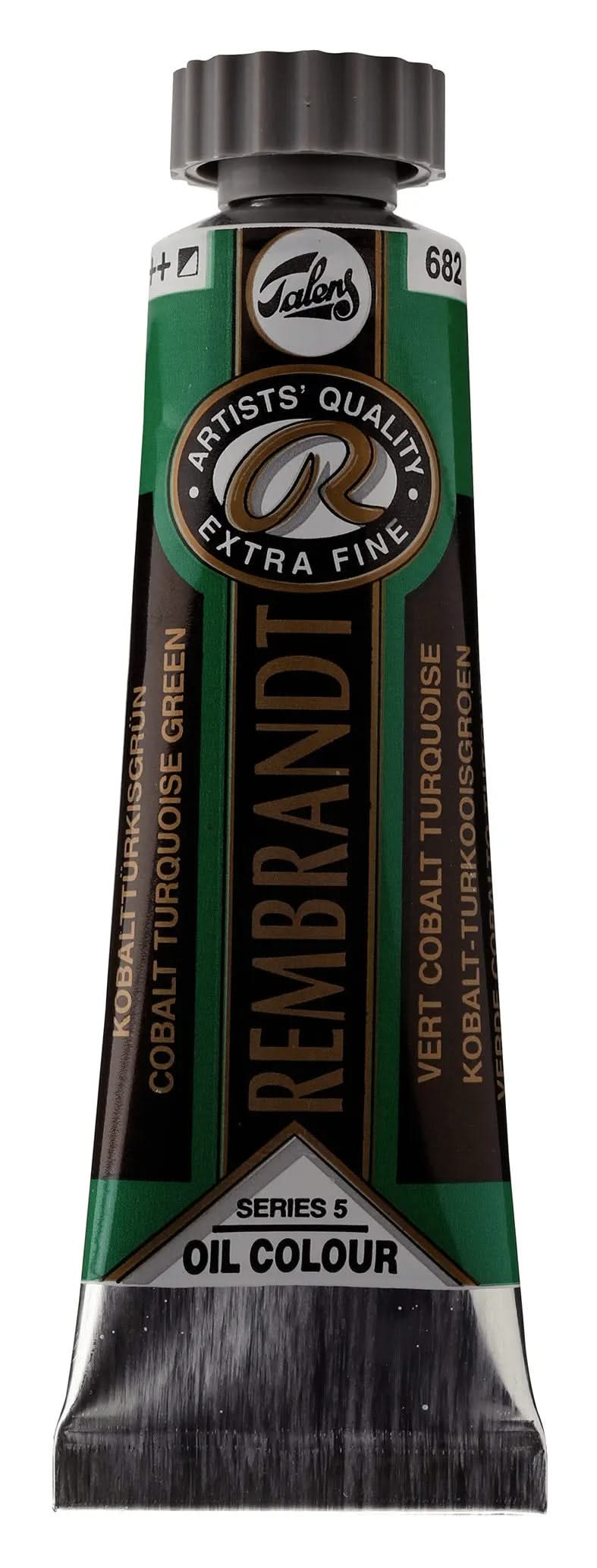 Rembrandt Ölfarbe Tube 40 ml Kobalttürkisgrün 682 - Kidis Art