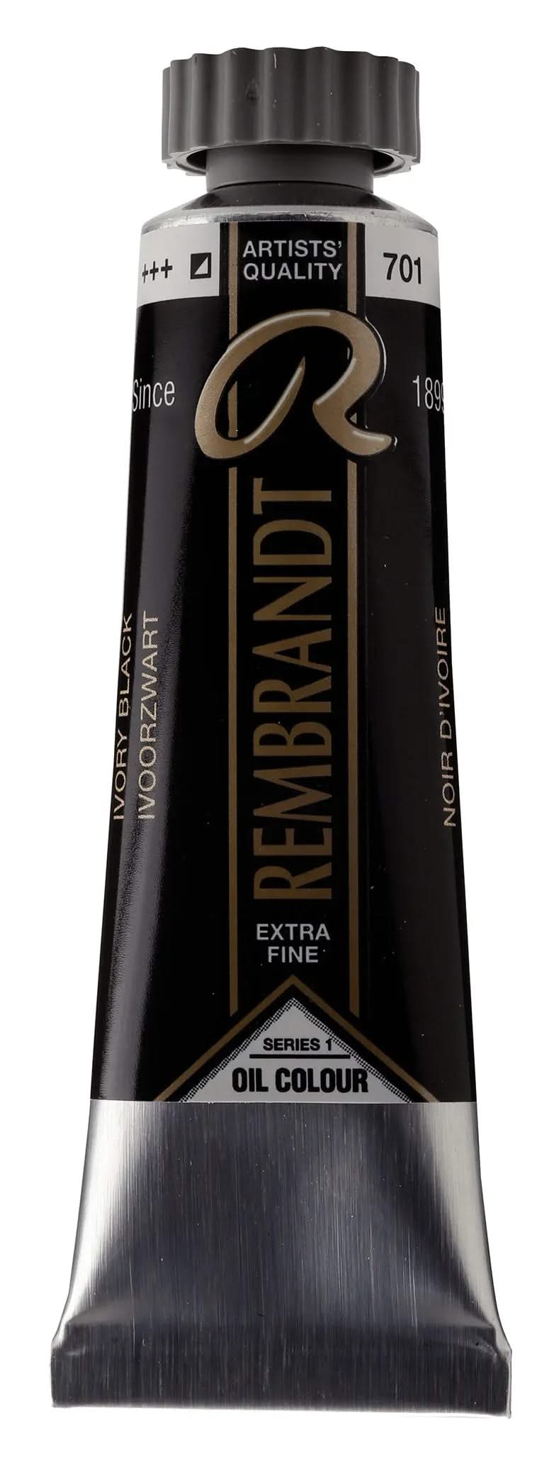 Rembrandt Ölfarbe Tube 150 ml Elfenbeinschwarz 701 - Kidis Art