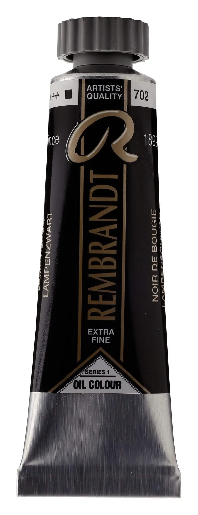 Rembrandt Ölfarbe Tube 150 ml Lampenschwarz 702 - Kidis Art