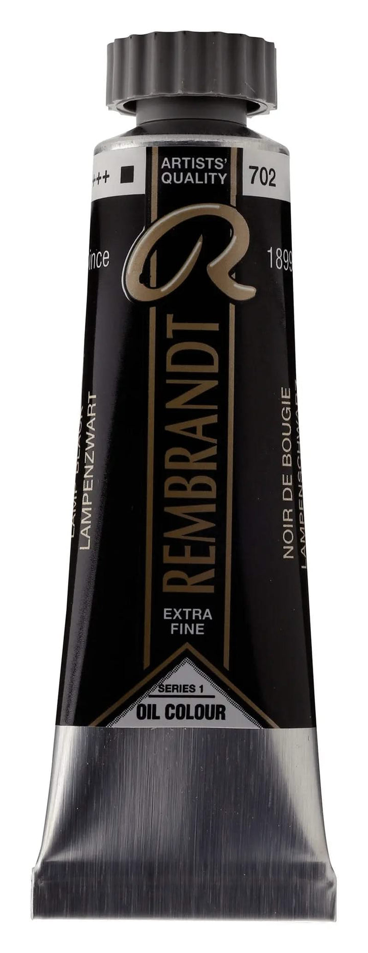 Rembrandt Ölfarbe Tube 150 ml Lampenschwarz 702 - Kidis Art