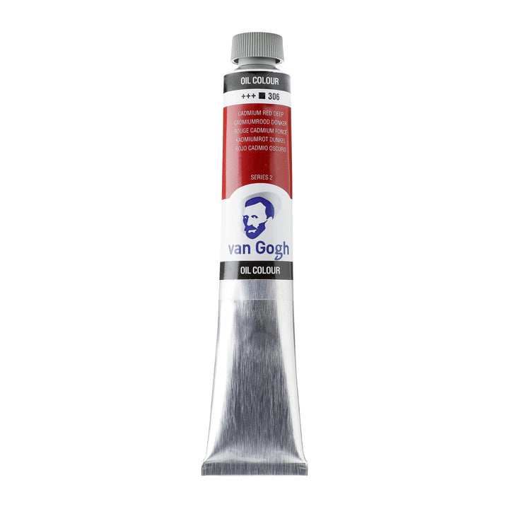 Van Gogh Ölfarbe Tube 20 ml Kadmiumrot Dunkel 306 - Kidis Art