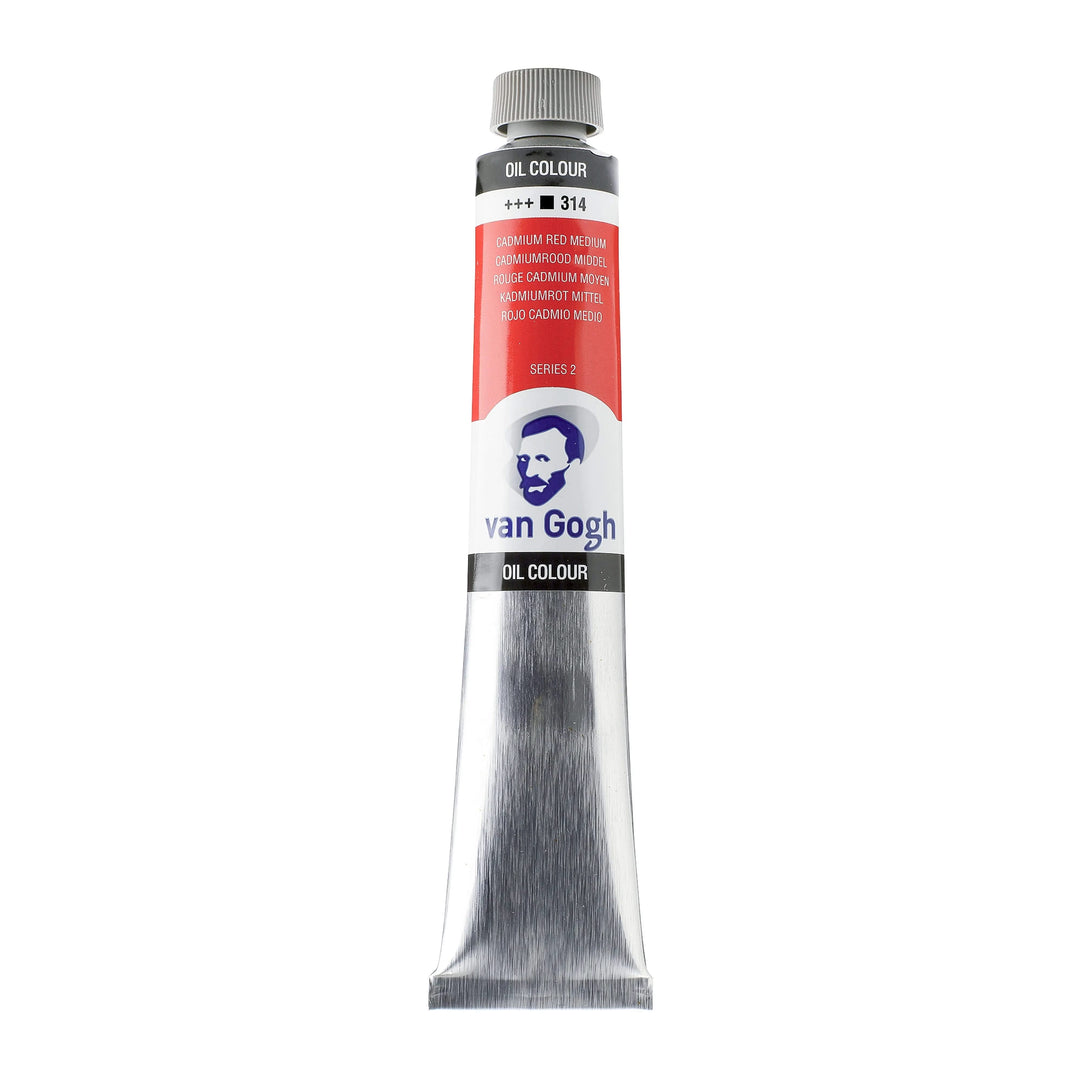 Van Gogh Ölfarbe Tube 200 ml Kadmiumrot Mittel 314 - Kidis Art