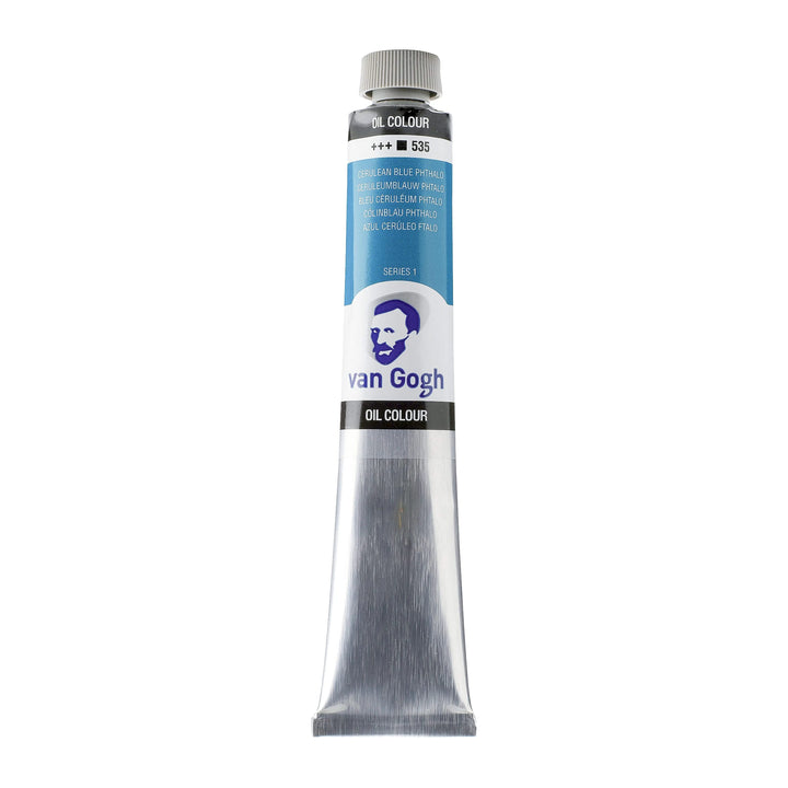 Van Gogh Ölfarbe Tube 200 ml Cölinblau (Phthalo) 535 - Kidis Art