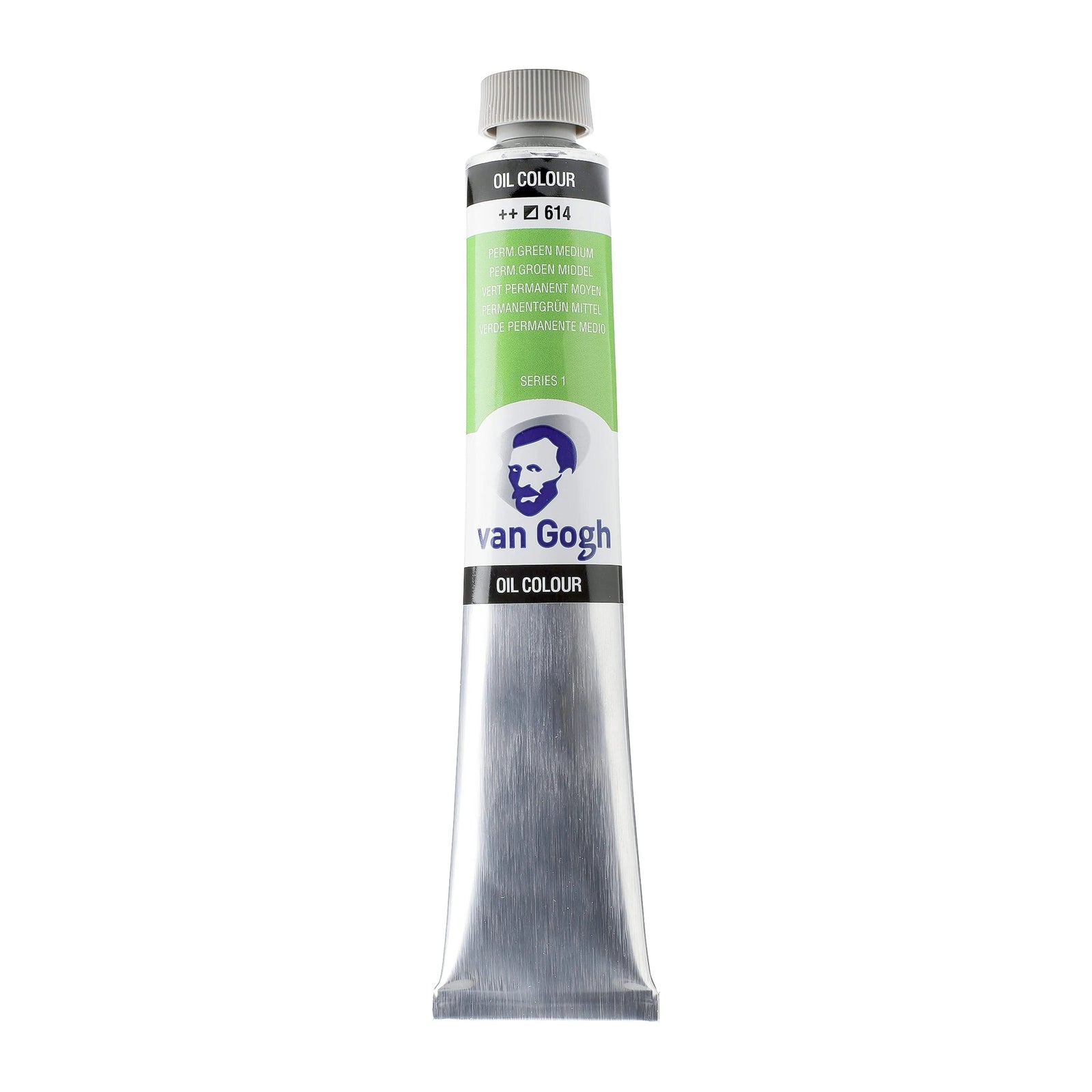 Van Gogh Ölfarbe Tube 60 ml Permanentgrün Mittel 614 - Kidis Art