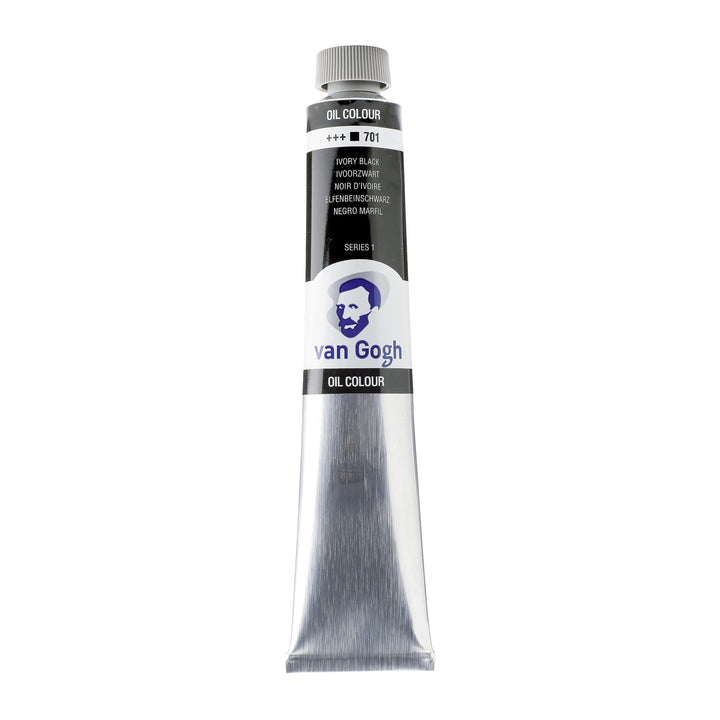 Van Gogh Ölfarbe Tube 200 ml Elfenbeinschwarz 701 - Kidis Art