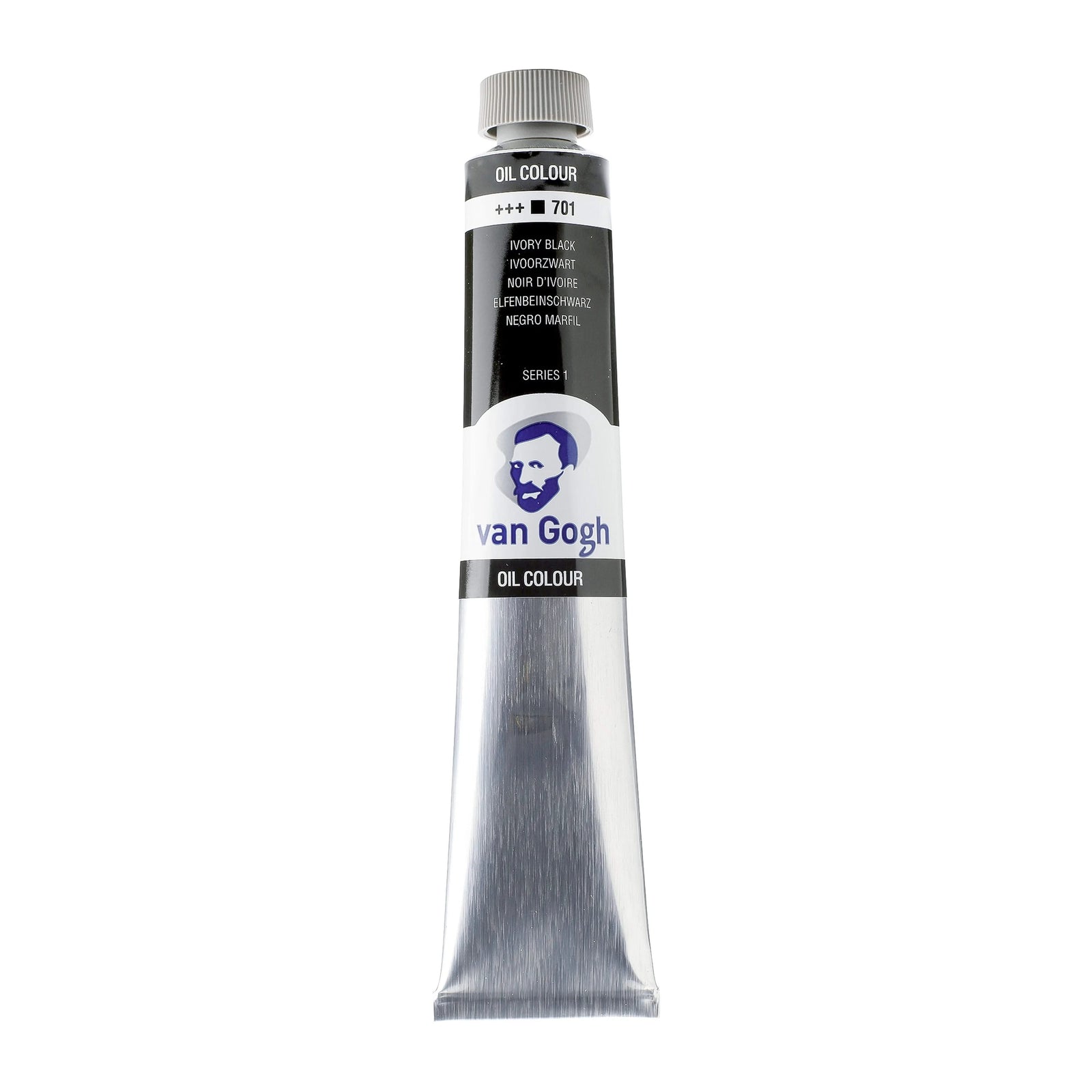 Van Gogh Ölfarbe Tube 60 ml Elfenbeinschwarz 701 - Kidis Art
