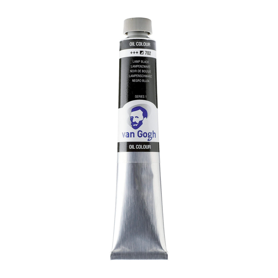 Van Gogh Ölfarbe Tube 200 ml Lampenschwarz 702 - Kidis Art