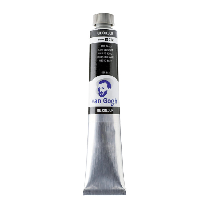 Van Gogh Ölfarbe Tube 200 ml Lampenschwarz 702 - Kidis Art