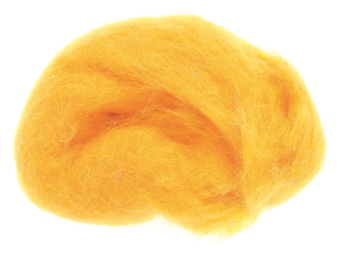 Schafwolle 30g goldgelb