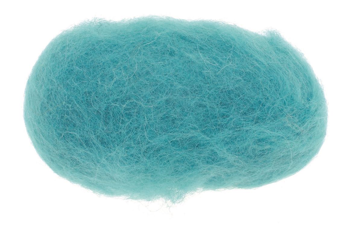 Schafwolle 30g türkis 100% Woole