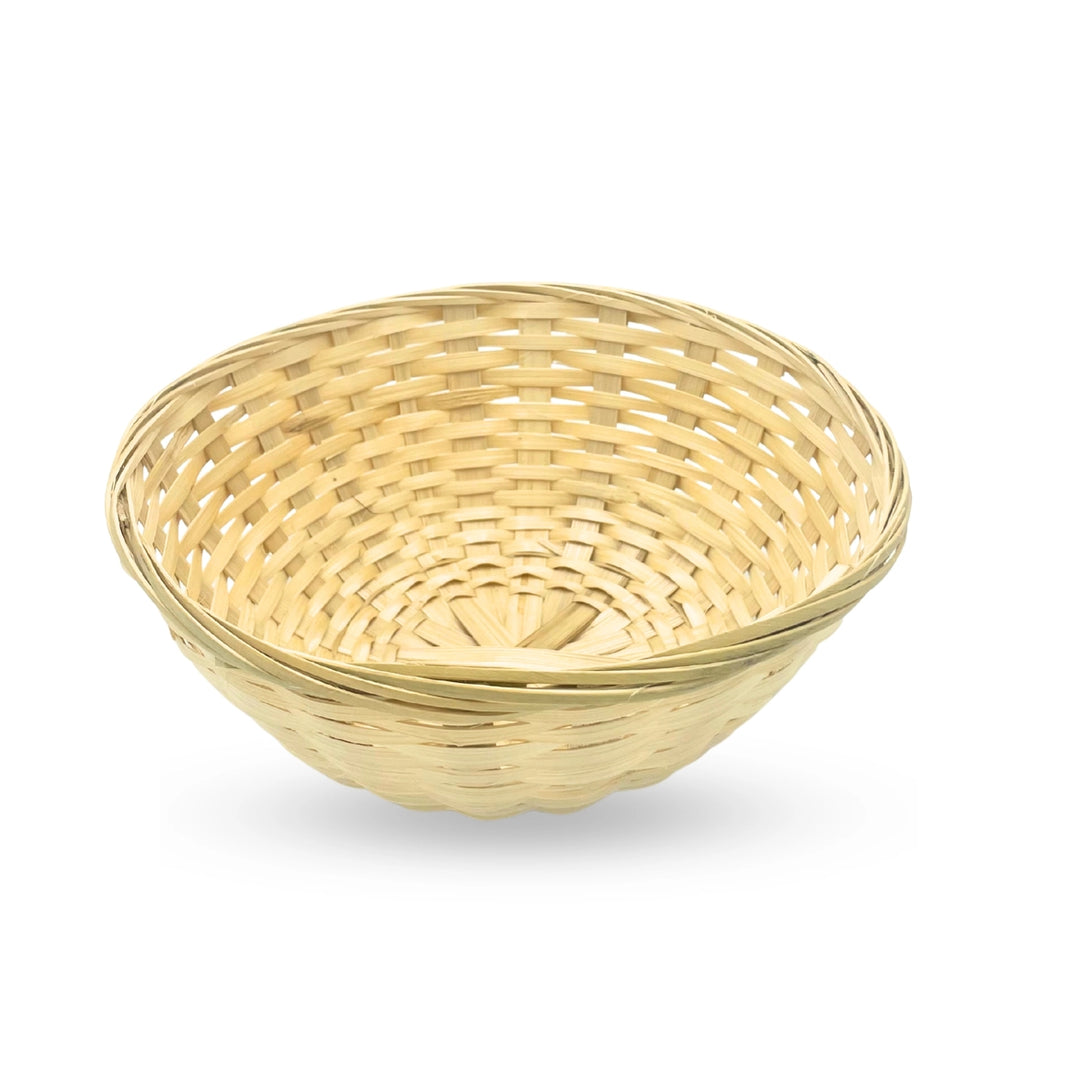 Runder Bambuskörbe - 23x8 cm