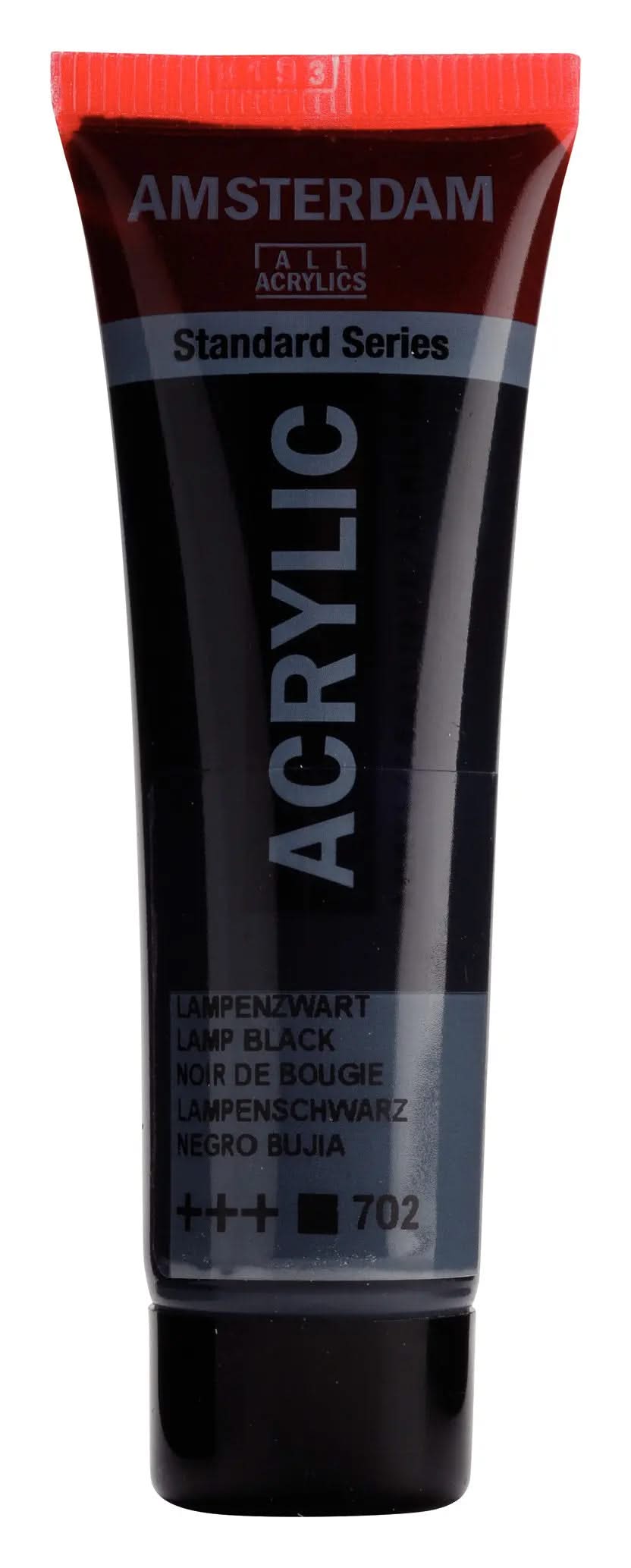 Amsterdam Standard Series Acrylfarbe Tube 20 ml Lampenschwarz 702 - Kidis Art