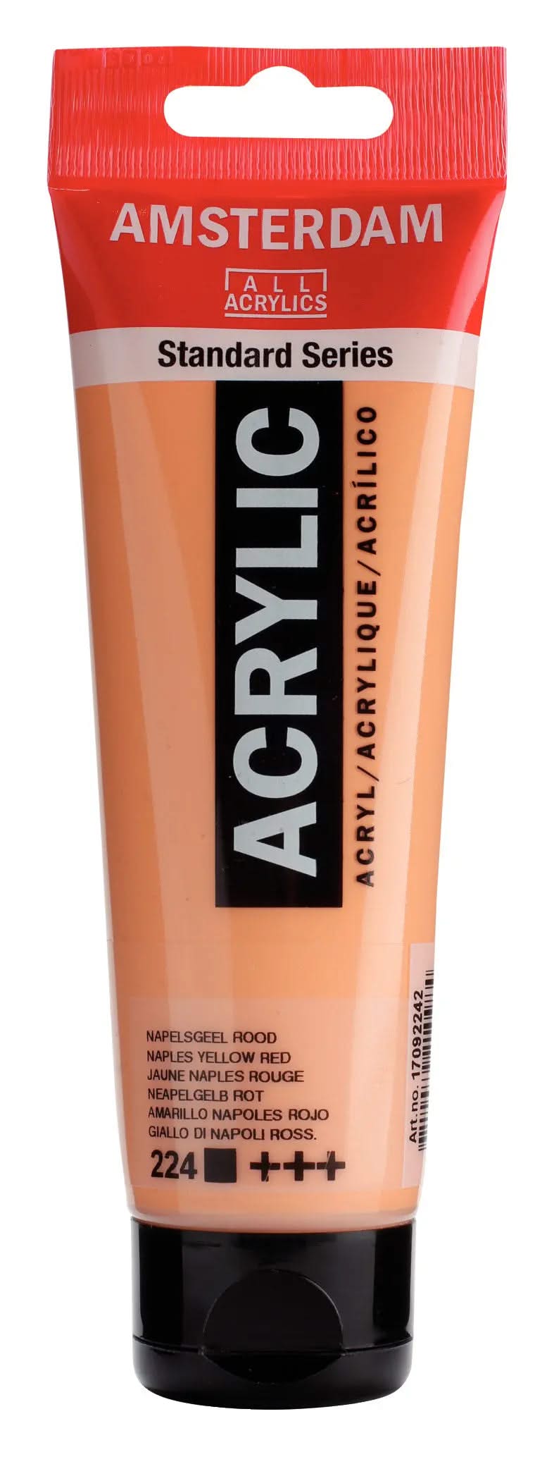 Amsterdam Standard Series Acrylfarbe Tube 120 ml Neapelgelb Rot 224 - Kidis Art