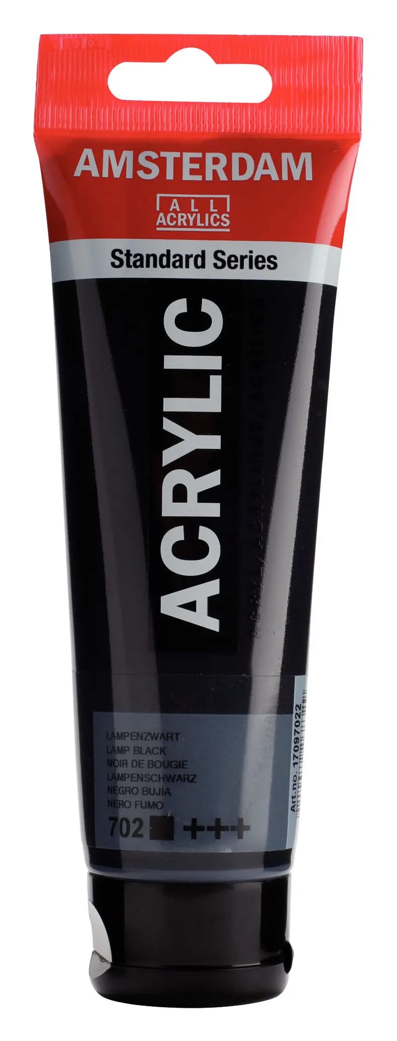 Amsterdam Standard Series Acrylfarbe Tube 120 ml Lampenschwarz 702 - Kidis Art