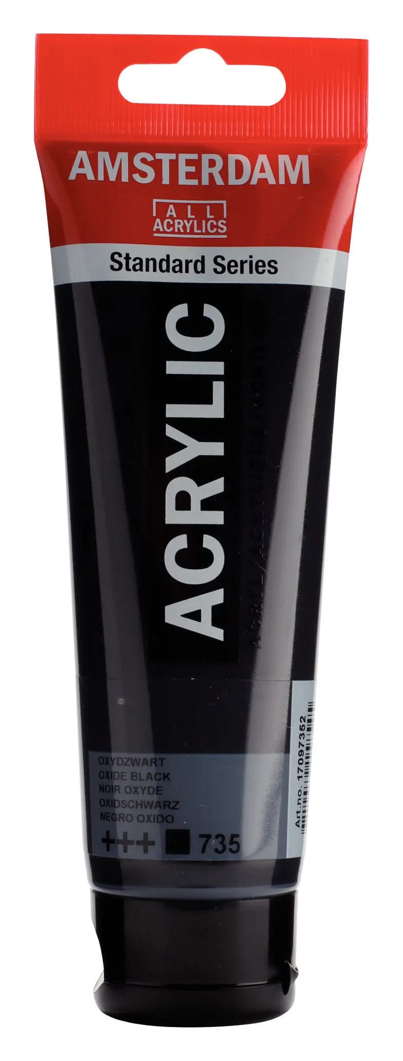 Amsterdam Standard Series Acrylfarbe Tube 120 ml Oxidschwarz 735 - Kidis Art