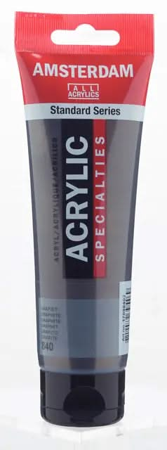 Amsterdam Standard Series Acrylfarbe Tube 120 ml Graphite 840 - Kidis Art