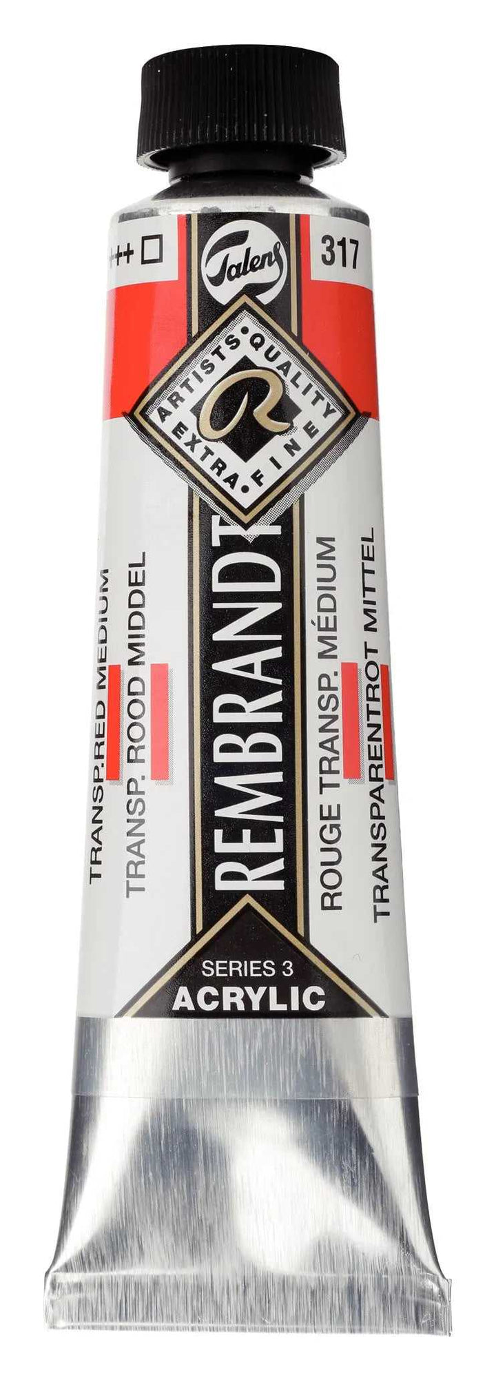 Rembrandt Acrylfarbe Tube 40 ml Transparentrot Mittel 317 - Kidis Art