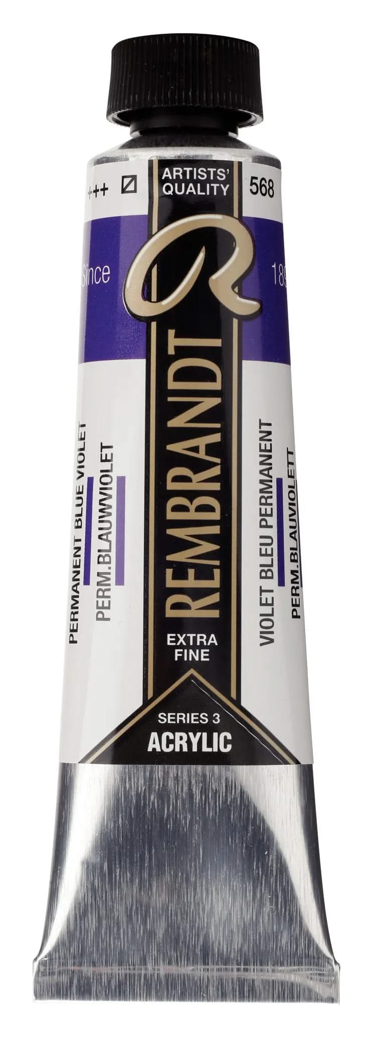 Rembrandt Acrylfarbe Tube 40 ml Permanentblauviolett 568 - Kidis Art