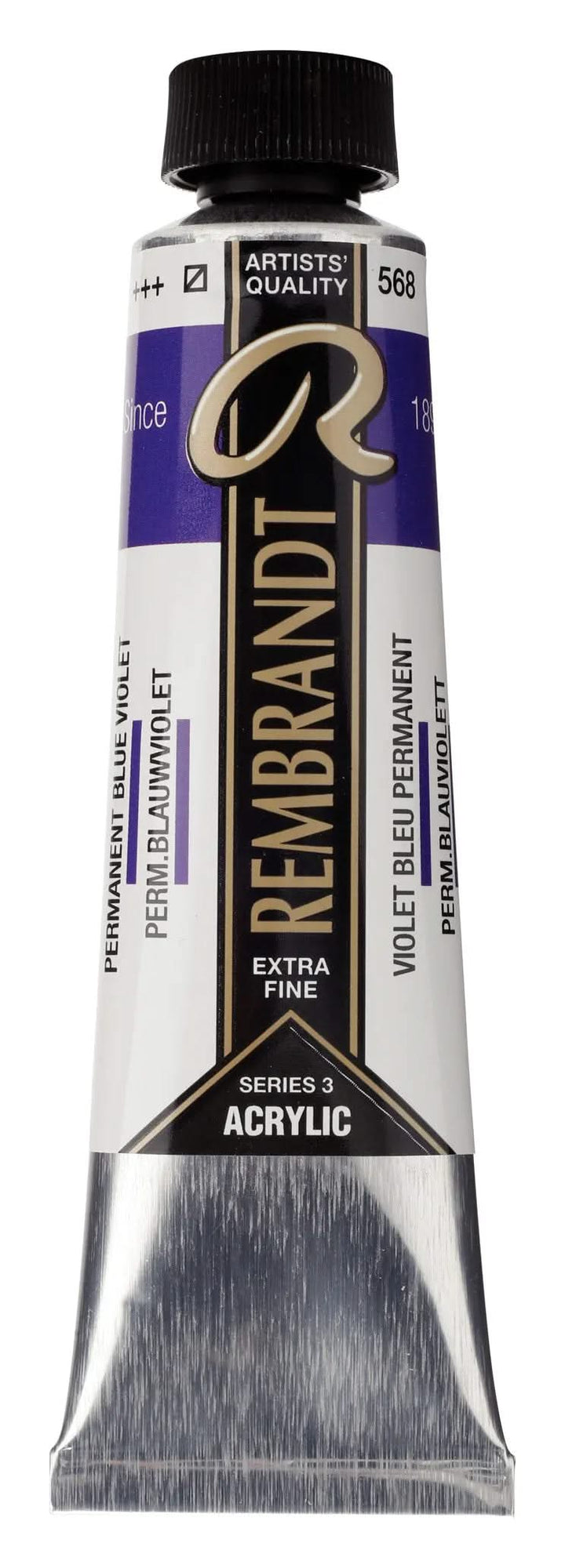 Rembrandt Acrylfarbe Tube 40 ml Permanentblauviolett 568 - Kidis Art