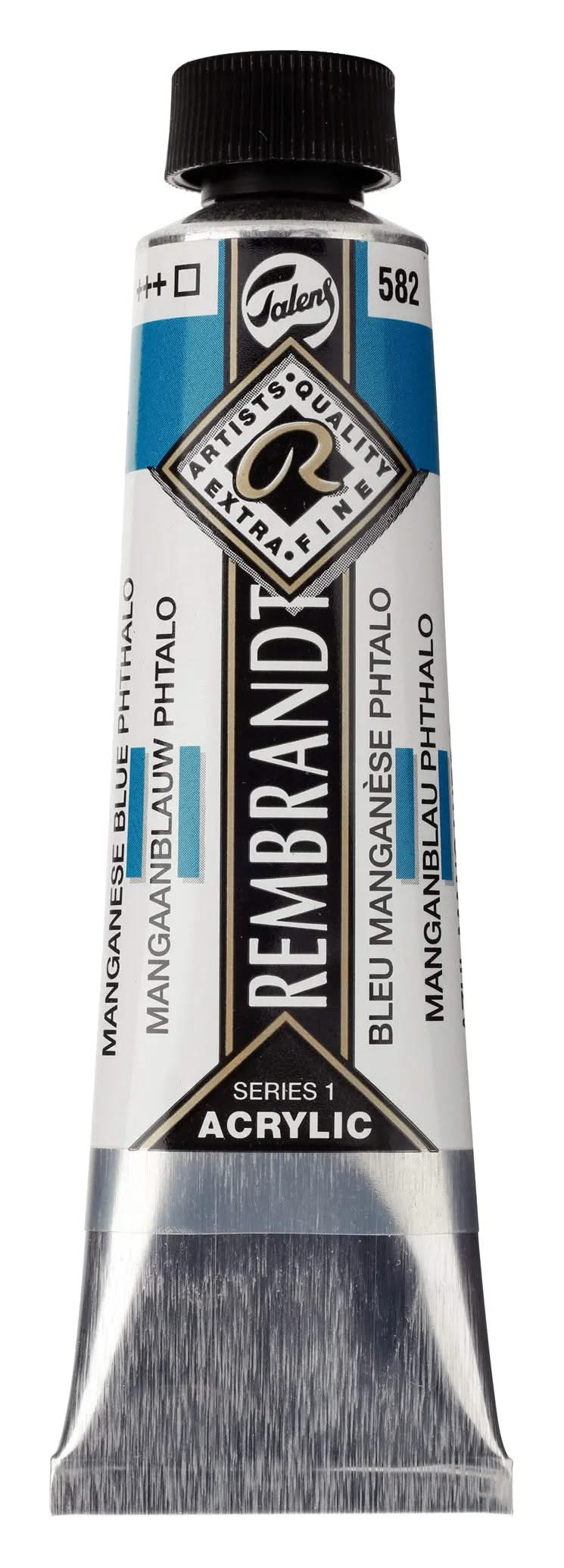 Rembrandt Acrylfarbe Tube 40 ml Manganblau Phthalo 582 - Kidis Art