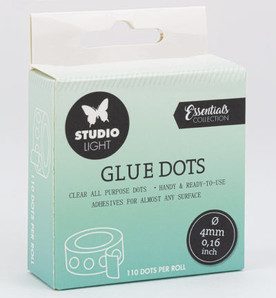 Glue Dots Klebepunkte Doppelseitig klebend 4mm 110 Stück Essential Tools