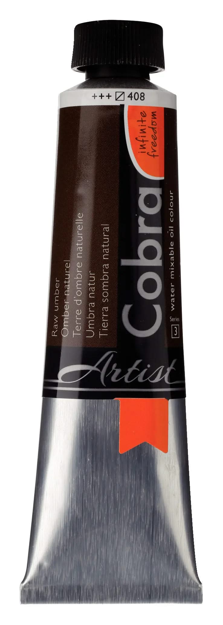 Cobra Artist Wassermischbare Ölfarbe Tube 40 ml Umbra Natur 408 - Kidis Art