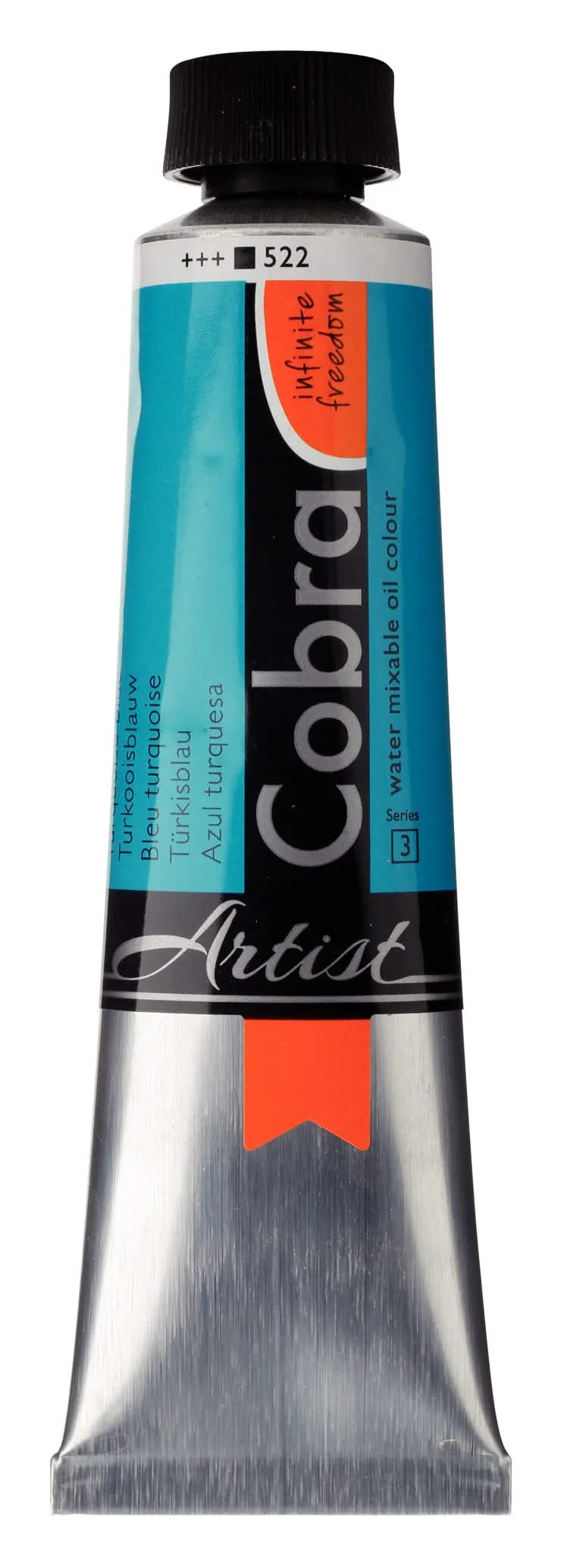Cobra Artist Wassermischbare Ölfarbe Tube 40 ml Türkisblau 522 - Kidis Art