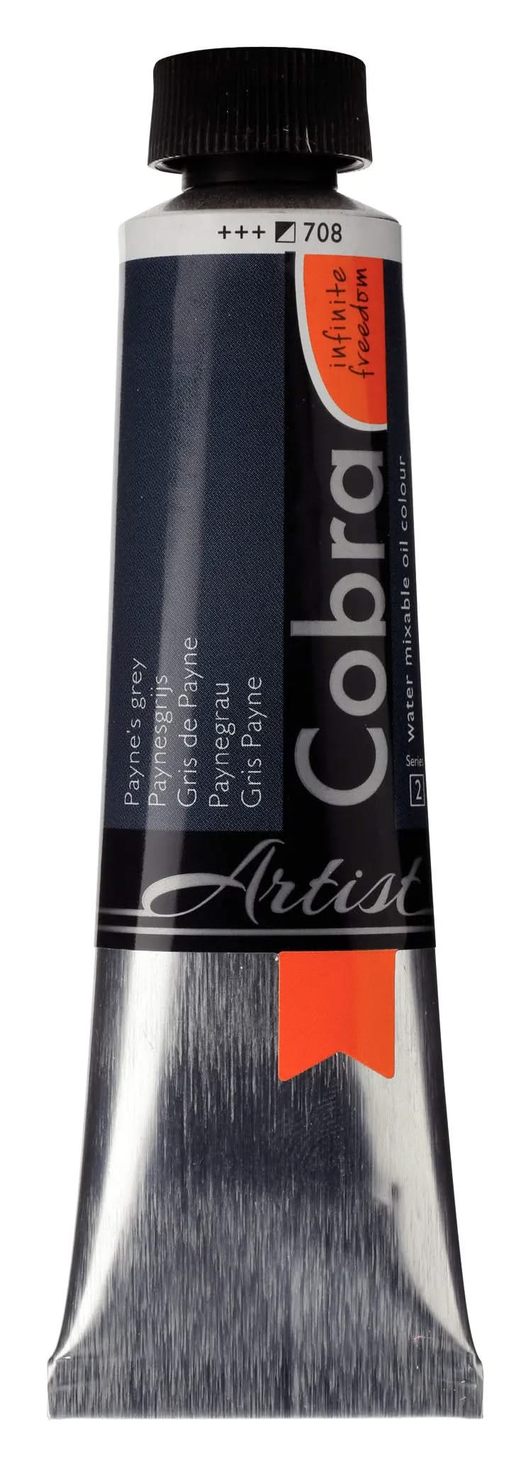 Cobra Artist Wassermischbare Ölfarbe Tube 40 ml Paynegrau 708 - Kidis Art