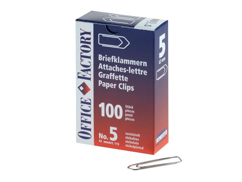 SMART Bueroklammern Grösser 5/43mm 100 Stück