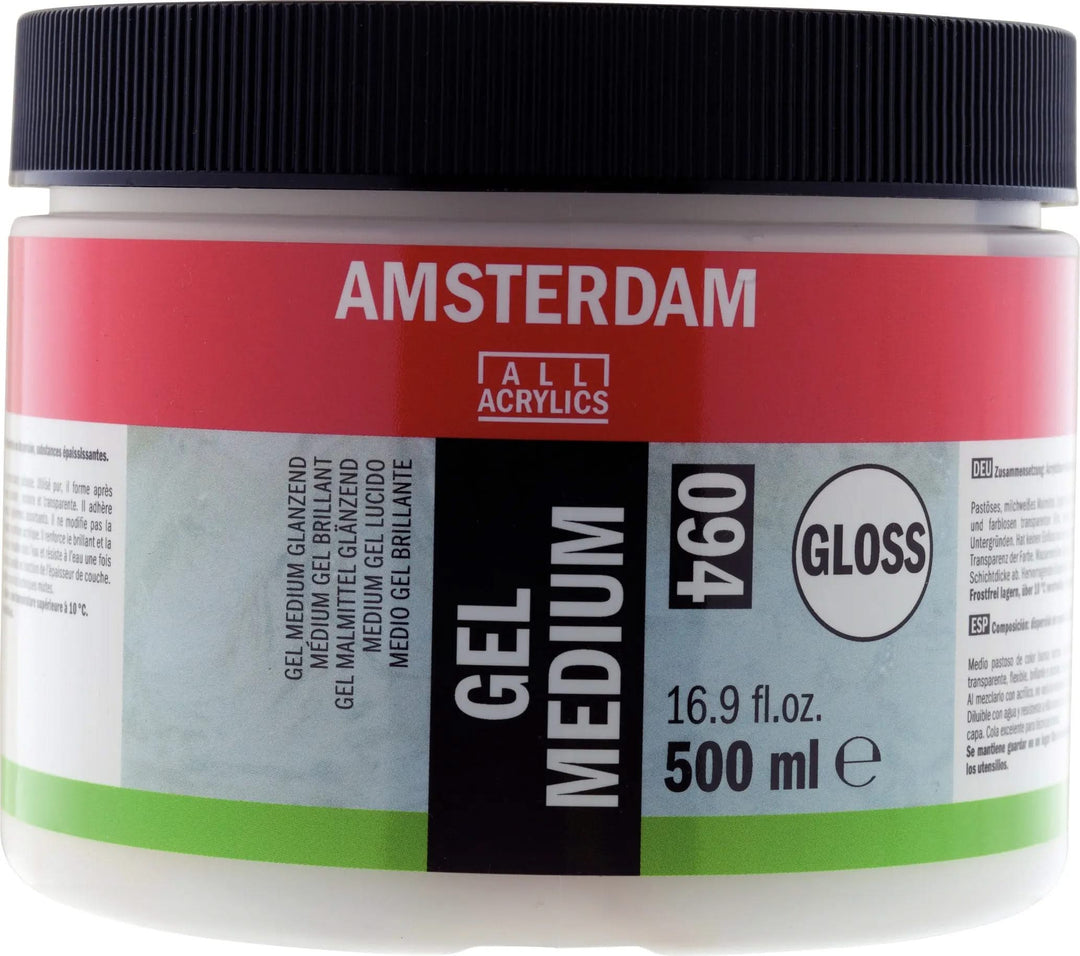 Amsterdam Gel Malmittel Glänzend Gefäß 094 Flasche 500 ml - Kidis Art