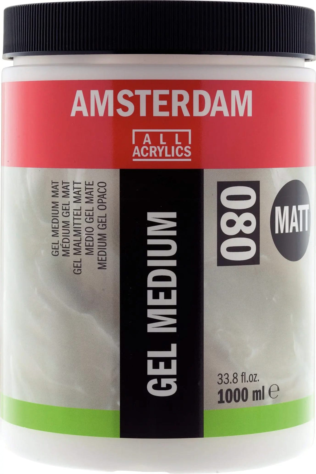 Amsterdam Gel Malmittel Matt Gefäß 080 Flasche 1000 ml - Kidis Art