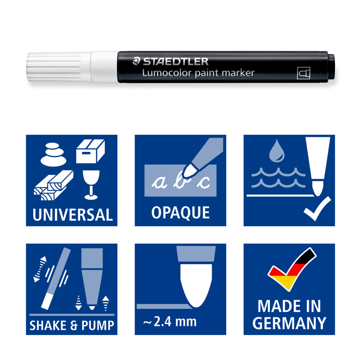 Lumocolor® paint marker 349 schwarz