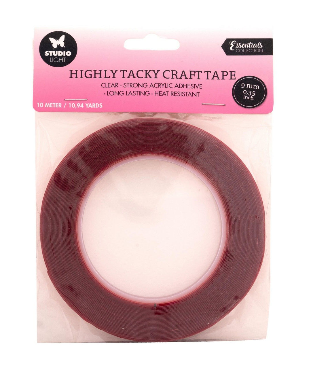 Doppelseitiges Klebeband, stark haftend, 9mm Essentials