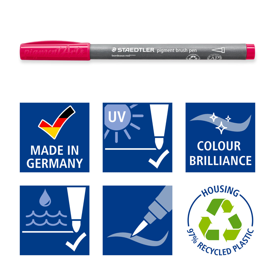 pigment brush 371 karminrot