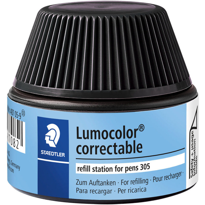 Lumocolor® correctable refill station 487 05 schwarz