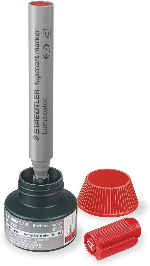 Station de recharge de marqueurs pour tableau de conférence Lumocolor® 488 56 rouge
