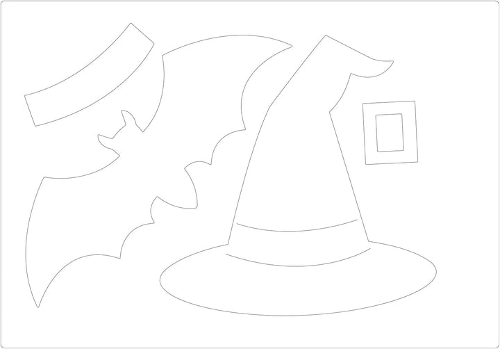 Bigz Plus - Chapeau, chauve-souris et boucle par Jennifer Ogborn
