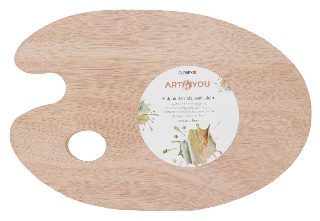Farbmischpalette oval klein 20x30cm, 3mm, FSC