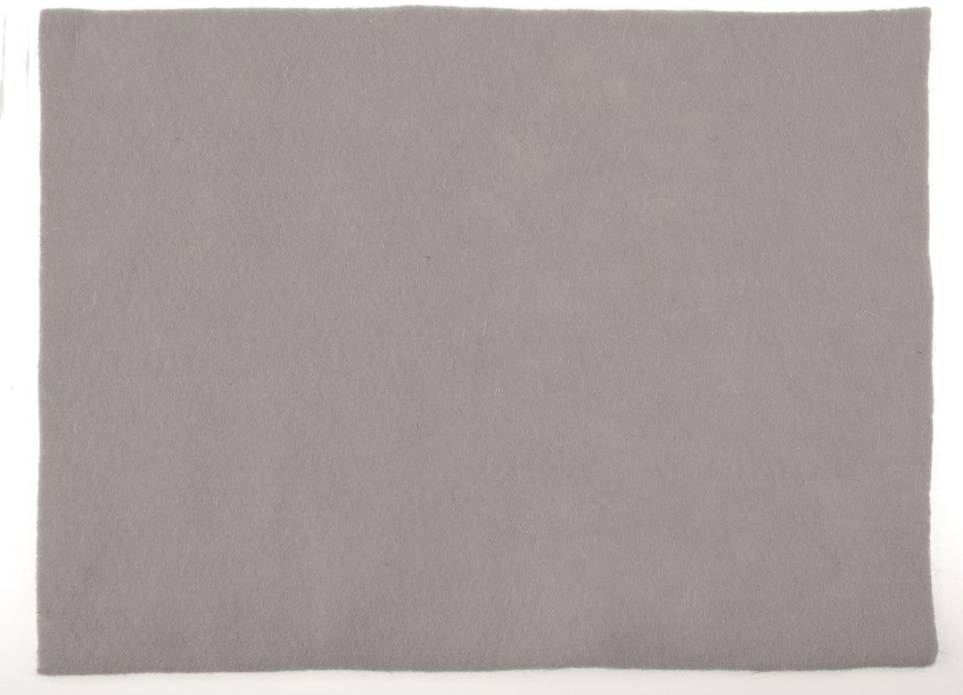 Wollfilz-Platte 30x40cm 4mm gerollt, grau